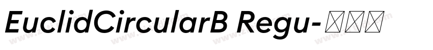EuclidCircularB Regu字体转换